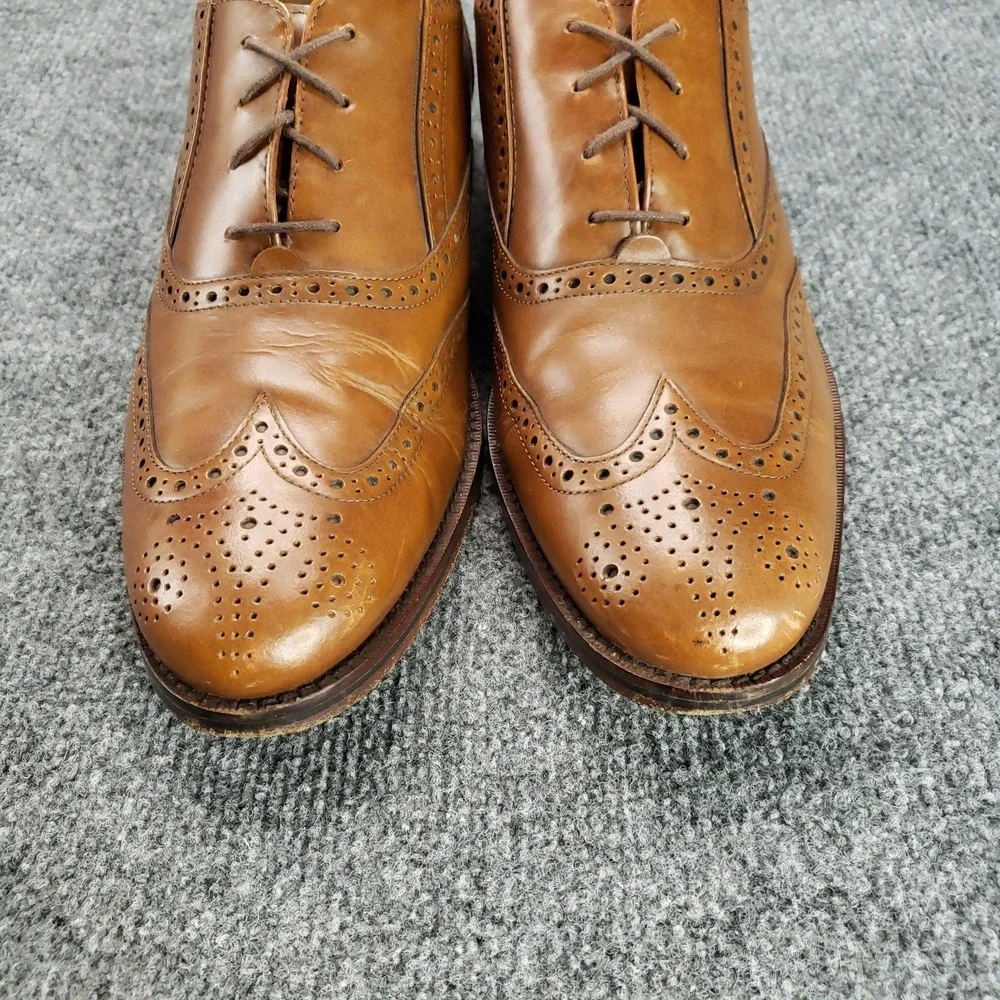 Cole Haan Grand.OS Shoes Mens Size 10.5 Brown‎ Leather Wingtip Dress Oxford